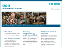 Tablet Screenshot of industriesoftheblind.com